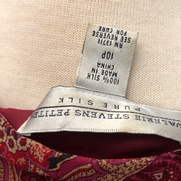 Valerie Stevens petites all silk lined dress 10 P. Side zipper - Picture 9 of 11